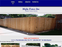 Tablet Screenshot of mejiafence.com